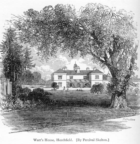 Engraving of Heathfield, James Watt’s house.