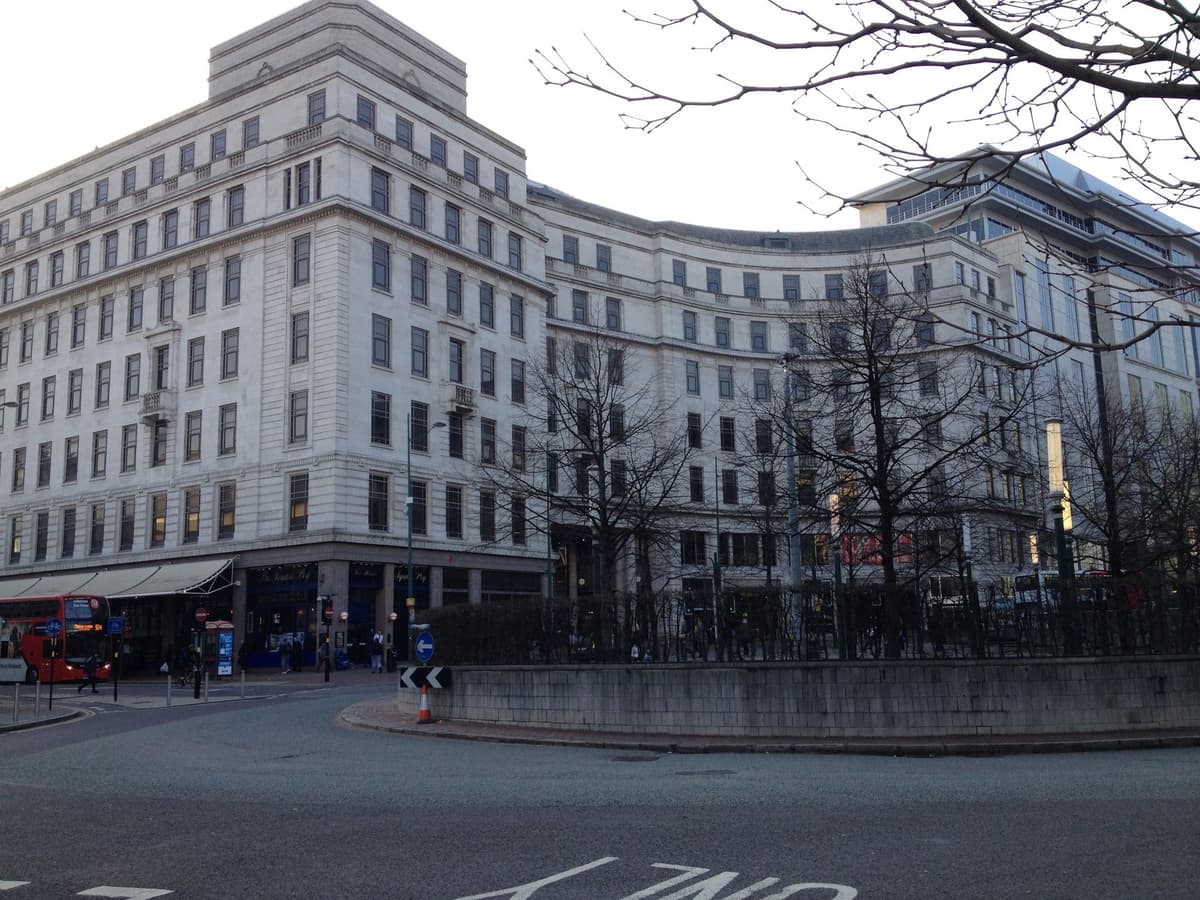 Old Square in Birmingham city centre.