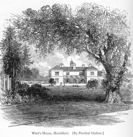 Engraving of Heathfield, James Watt’s house.